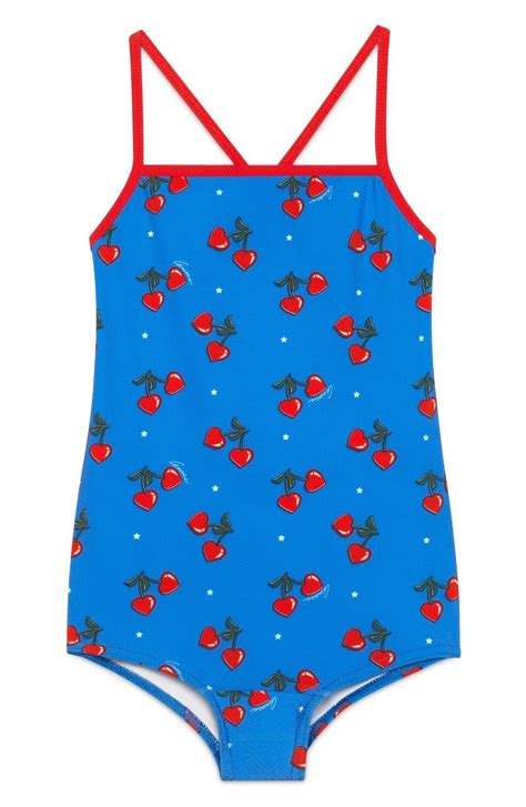 Gucci Cherry Heart One Piece Swimsuit Nordstrom One Piece Swimsuit One Piece Swimsuits