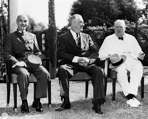 Chiang Kai Shek Franklin Roosevelt By Bettmann