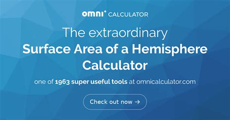Surface Area Of A Hemisphere Calculator Formula