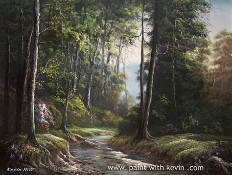 The Forest River Painting By Kevin Hill Fine Art America
