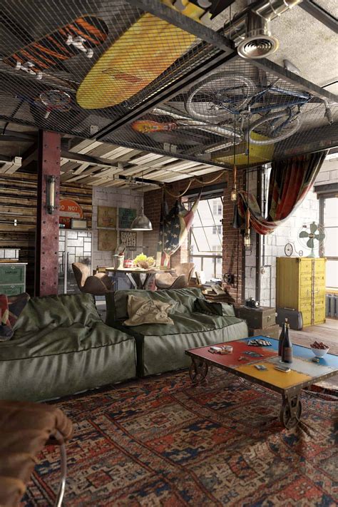 20 loft bedroom ideas that'll make any space instantly cooler. Bachelor's loft in Moscow features modern-vintage charm