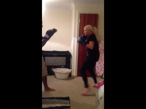 Wife Beats Husband In Boxing Match Over Who Does The Dishes YouTube