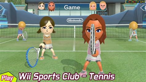 Wii U Wii Sports Club Tennis Player Lucia Alexgamingtv Youtube