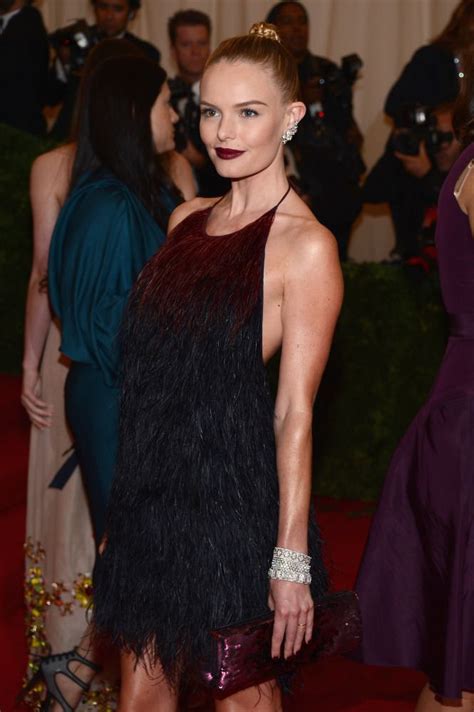 The Dark Lips With Dark Dress And Pulled Back Hair