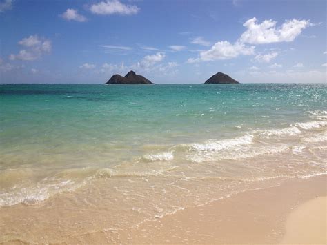 Lanikai Islands Beach Oahu Ocean Free Image From Needpix Com