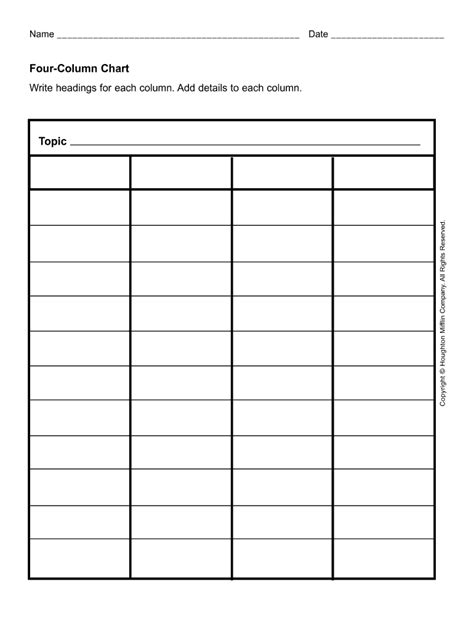 Table Chart Template Fill Online Printable Fillable Blank Pdffiller