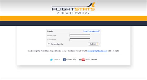 Login To Flightstats Airport Portal