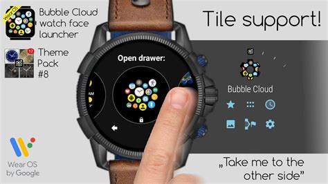 V956 Wear Os Tile Support And Vertical App Drawer In Bubble Cloud
