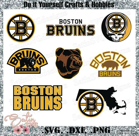 Boston Bruins New Custom Nhl Hockey Designs Svg Files Cricut