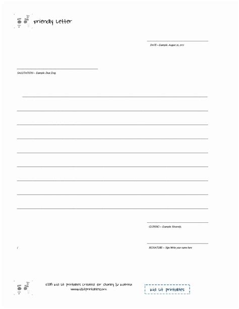 Blank Email Template Worksheet