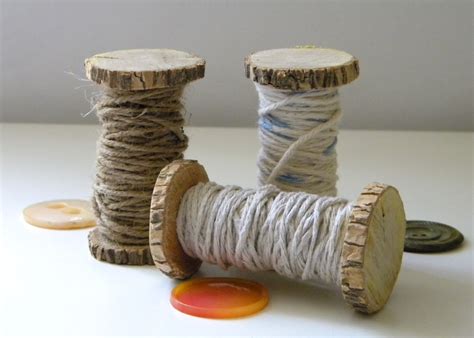 Make Tree Branch Spools Dollar Store Crafts