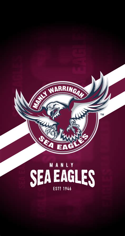 The sea eagles first appeared in the 1947 nswrfl season. Manly Warringah Sea Eagles iPhone 6/7/8 Lock Screen ...