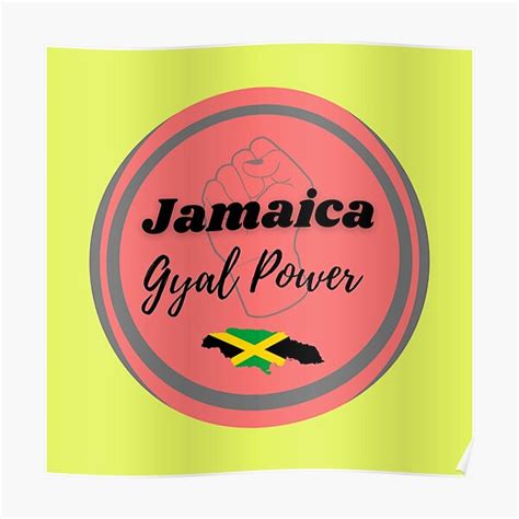 jamaica gyal power jamaican women poster for sale by iriecraftyhub redbubble