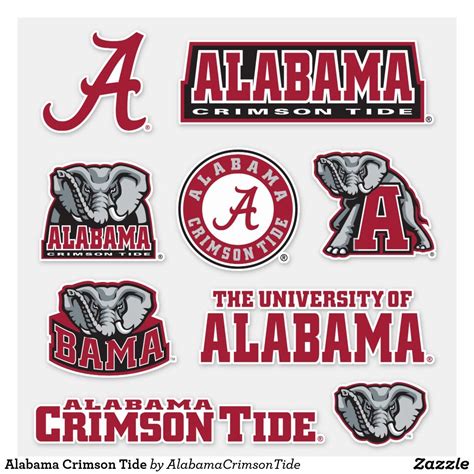 Alabama Crimson Tide Sticker In 2021 Alabama Crimson