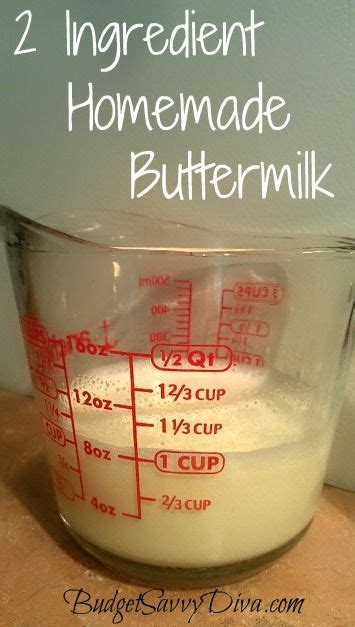 Lemon juice breaks up the milk and curdles it a little, giving you the same tangy creamy features of buttermilk. 2 Ingredient Homemade Buttermilk Recipe | Recipe ...