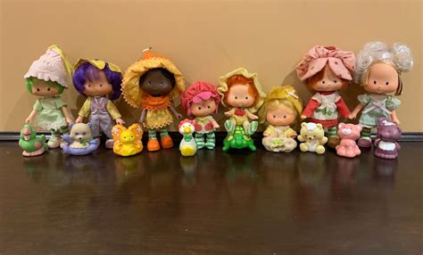 Strawberry Shortcake Vintage Dolls In Their Original Clothing And Pets