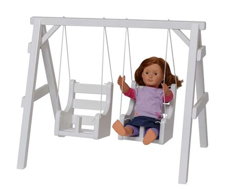Baby Doll Playground Swing Set Amish Handmade Toy Swings For 18