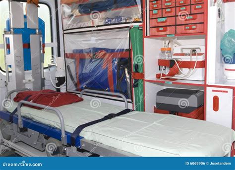 Equipament Into The Emergency Vehicle Stock Photo Image Of Medicine