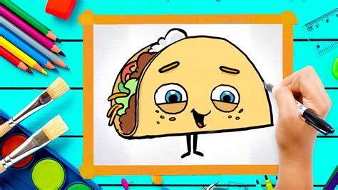 How To Draw A Taco Learn To Draw Youtube
