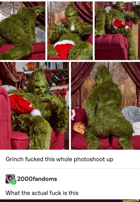 Grinch Fucked This Whole Photoshoot Up What The Actual Fuck Is This