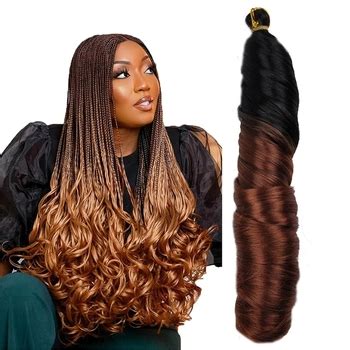 Yaki Pony Style Wavy Crochet Braid Spiral Loose Shiny Silky Wave Hair