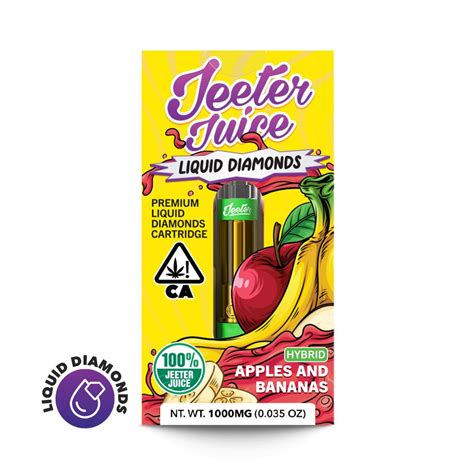 Jeeter Jeeter Juice Liquid Diamonds Vape Cartridge Apples And Bananas