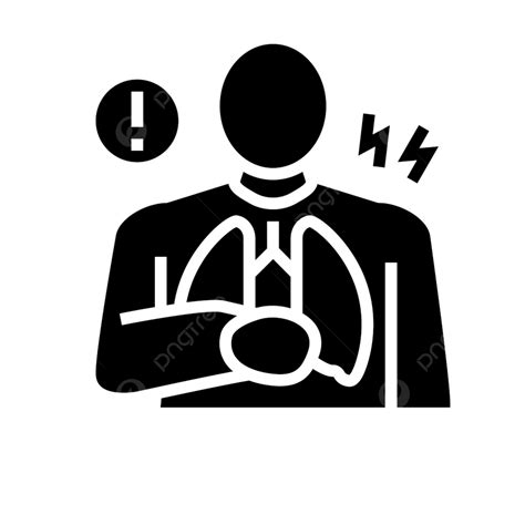 Glyphs Silhouette Vector Png Chest Pain Symptom Mesothelioma Glyph