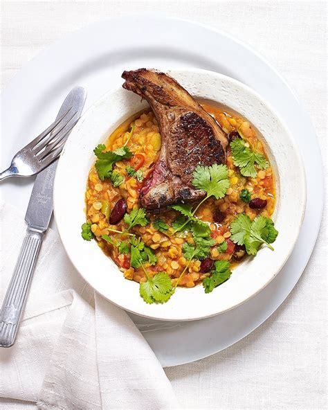 Try our lamb chops and ideas for lamb chop marinade as well as how to cook lamb chops, lamb cutlets and rack of lamb. Lentil and kidney bean dhal with fried lamb chops recipe ...