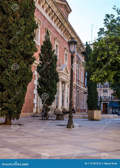 Ancient Courtyard And Courtyard With Greek Columns In Spain Ancient
