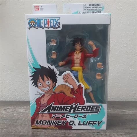 Anime Heroes One Piece Monkey D Luffy 65 Action Figure Bandai Nib