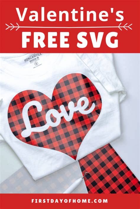 It is one of the very. Buffalo Pattern Heart T-Shirt {Free SVG Cut File} - First ...