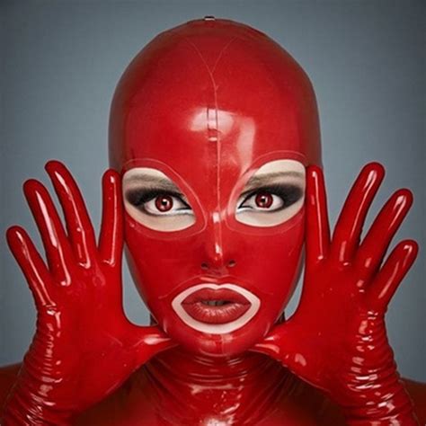 latex hood back zipper handmade sexy rubber mask for catsuits club party wear costume wish