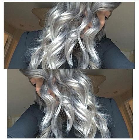 The hair color is a beautiful blonde that will look on every other woman that adorns it. Discover Kenra Color | Hair styles, Silver hair color ...