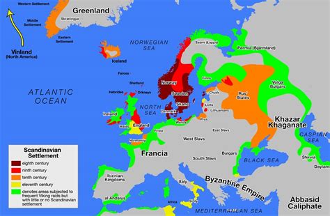 Map82 Viking Warriors And Explorers Medieval Archives