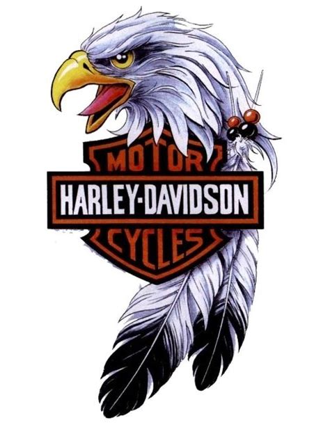 Harley Davidson Eagle Tattoo Designs Motorcylce
