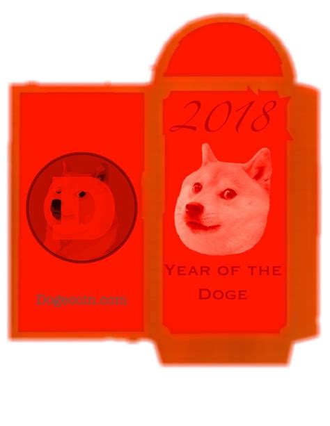 2018 Year Of The Doge Lucky Money Lucky Dogecoin Envelopes Dogecoin