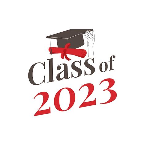 Premium Vector Hand Drawn Class Of 2023 Lettering