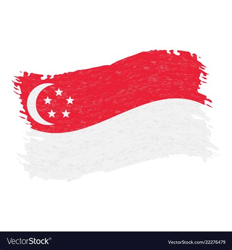 We hope you enjoy our growing collection of hd images to use as a background or home screen for. Flag singapore grunge abstract brush stroke Vector Image