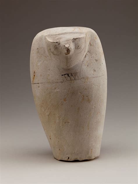 Dummy Canopic Jar With The Head Of Qebehsenuef Third Intermediate