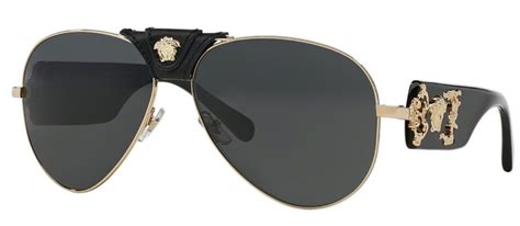 Versace Pilot Gold Mens Sunglasses Ve2150q 100287