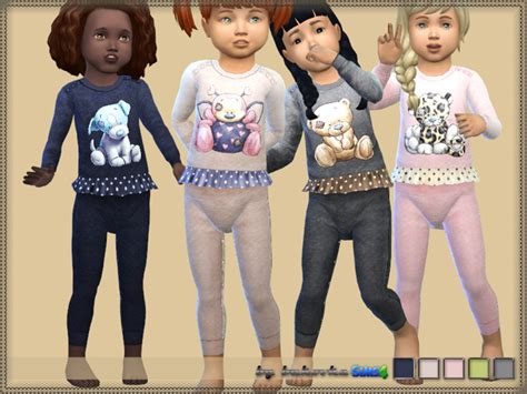 Bukovkas Jumpsuit Animals Sims 4 Toddler Sims 4 Cc Kids Clothing