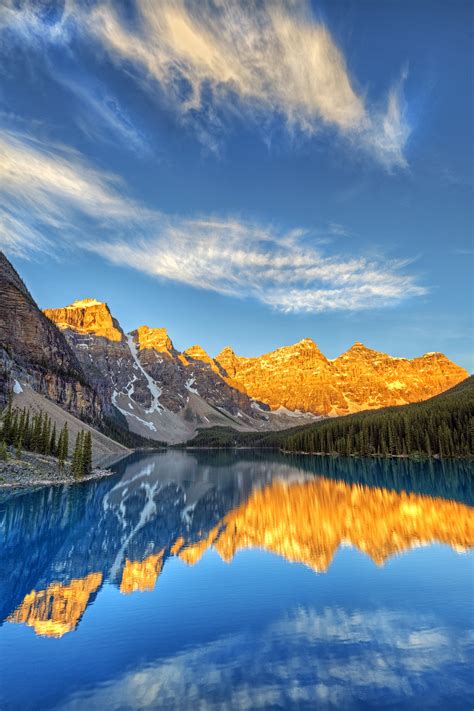 Sunrise Moraine Lake Banff National Park Alberta