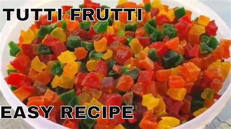तरबूज़ के छिलकों से बनाए टूटी फ़्रूटी Tutti Frutti Recipe Homemade