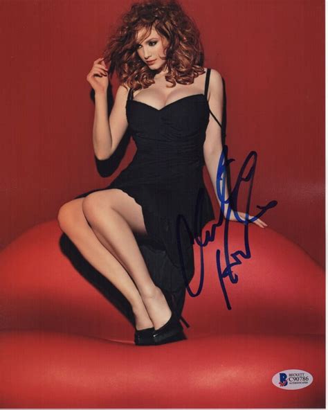 Christina Hendricks Signed Photo 8x10 Autograph Sexy Le