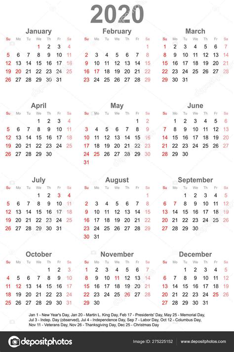 Calendar Week Us 2020 Calendar Printables Free Templates