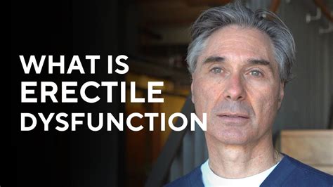 Erectile Dysfunction After Prostate Cancer Dr David Ende Youtube