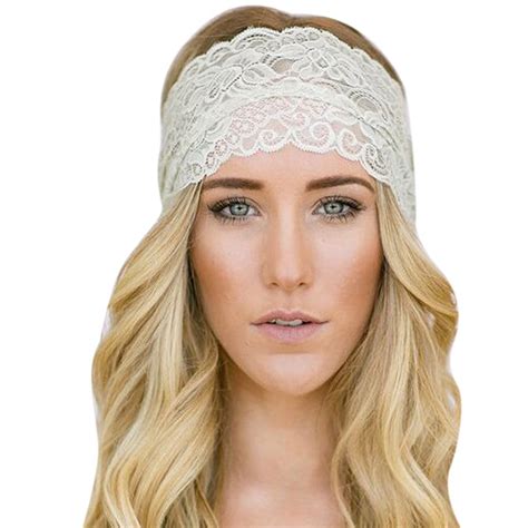 Buy Wide Turban Headbands For Women Lace Bandana