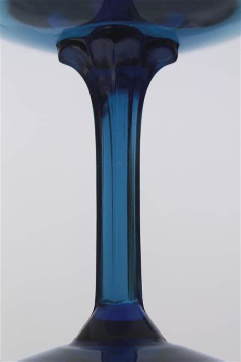 Lenox Blue Mist Smoke Glass Champagne Glasses Tulip Shape Vintage Stemware