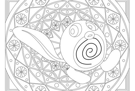 Poliwag Pokemon 060 Coloring Pages To Print Coloring For Kids