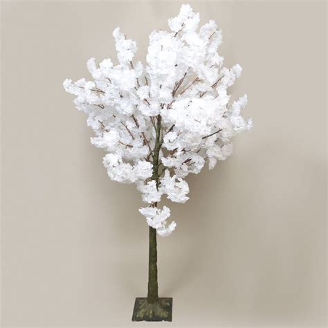 Faux White Blossom Tree No5a Interiors
